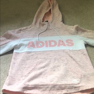 Hardly worn Adidas light pink sweatshirt